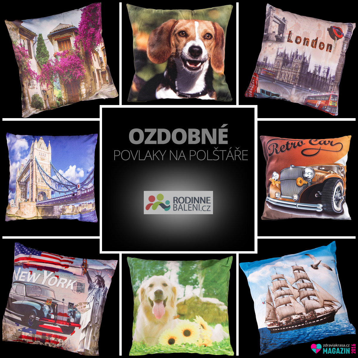 Ozdobné povlaky na polštářky nejsou jenom na ozdobu.