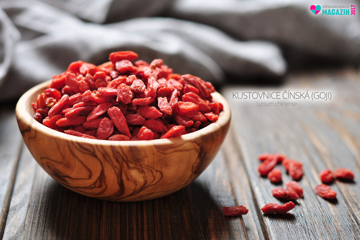 Kustovnice čínská, neboli goji, je především silný antioxidant a bohatý zdroj vitamínu C.