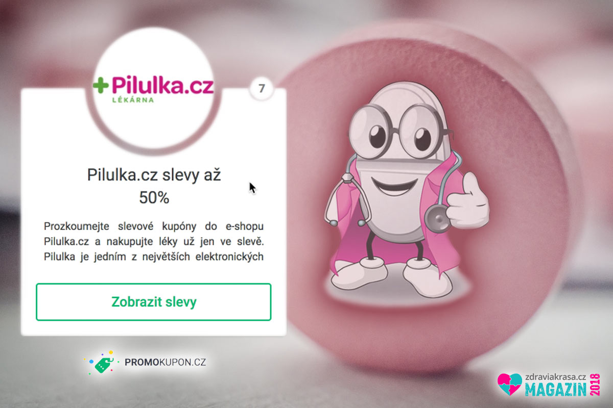 Nakupte léky online z Pilulka.cz levněji díky službě PromoKupon.cz.
