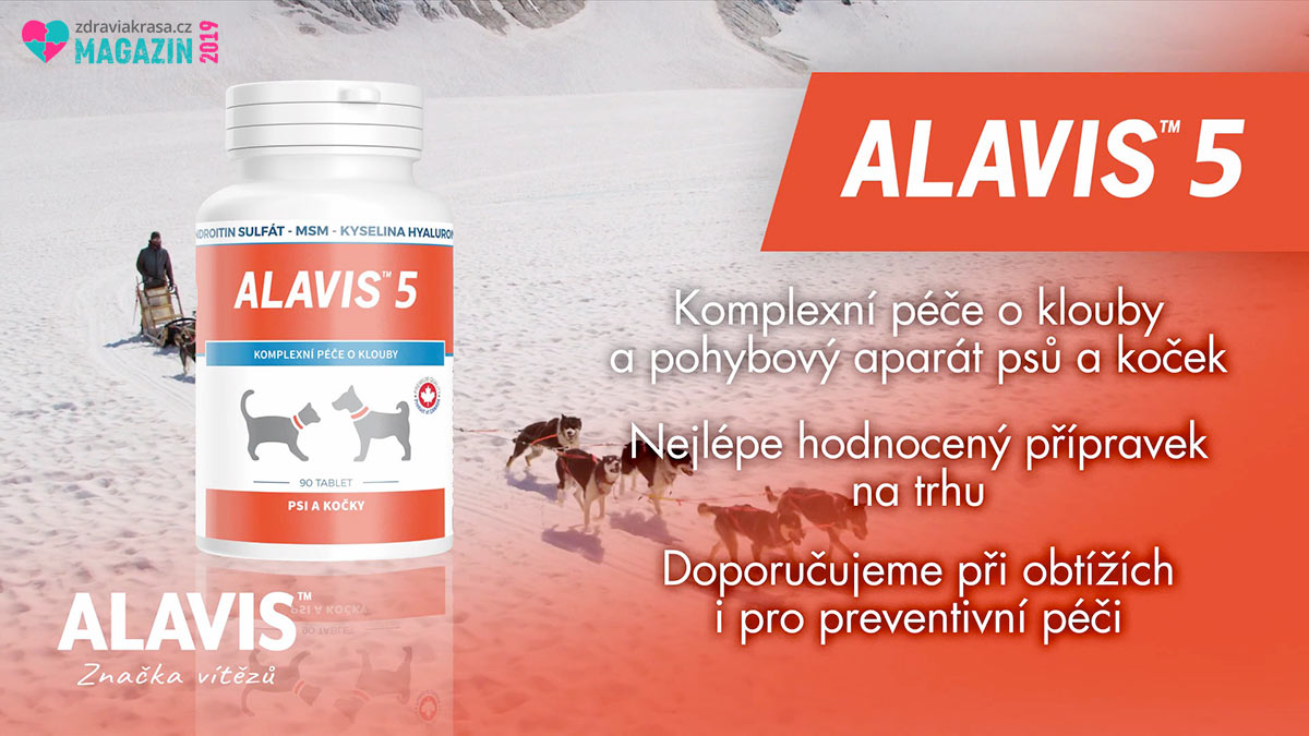 Alavis 5 je určen pro psy a kočky při potížích s pohybovým aparátem i jako prevence.