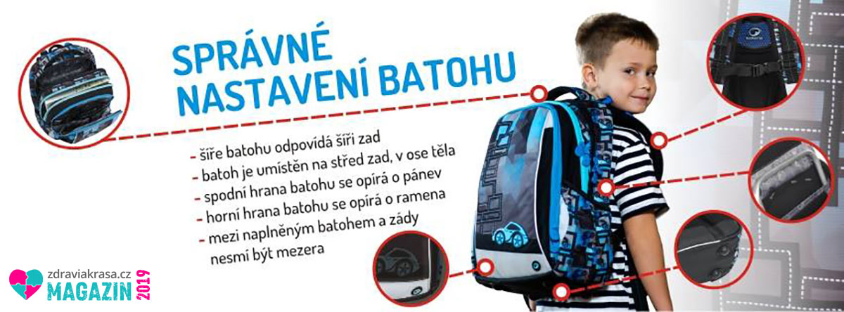 Podívejte se, jak správně nastavit školní batoh.