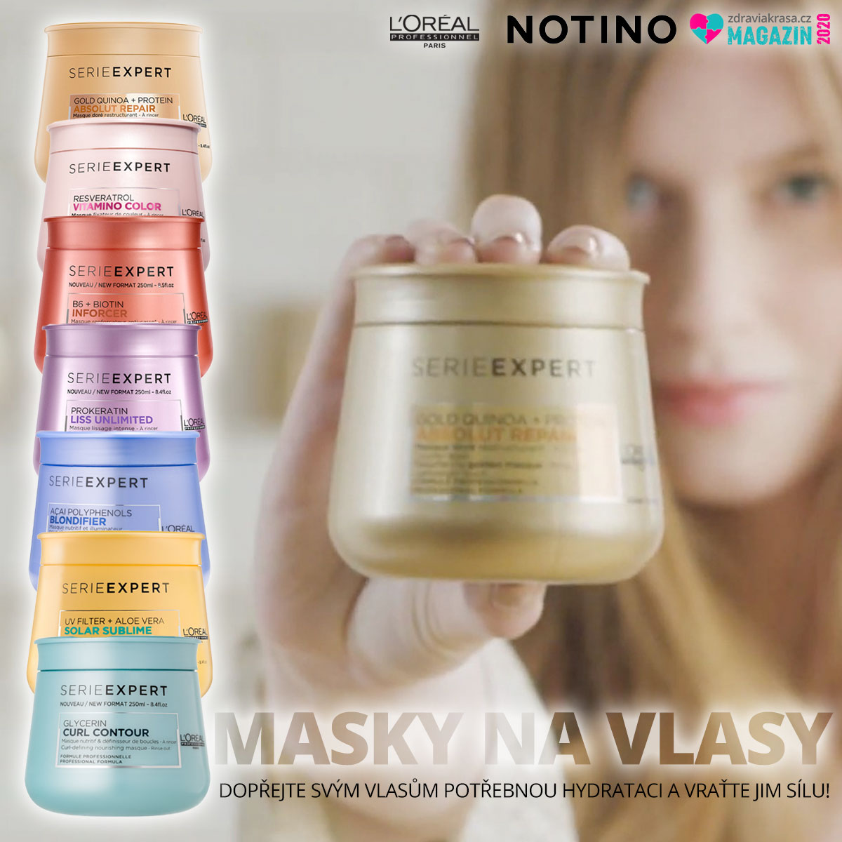 Profesionální masky na vlasy koupíte v Notino.cz.