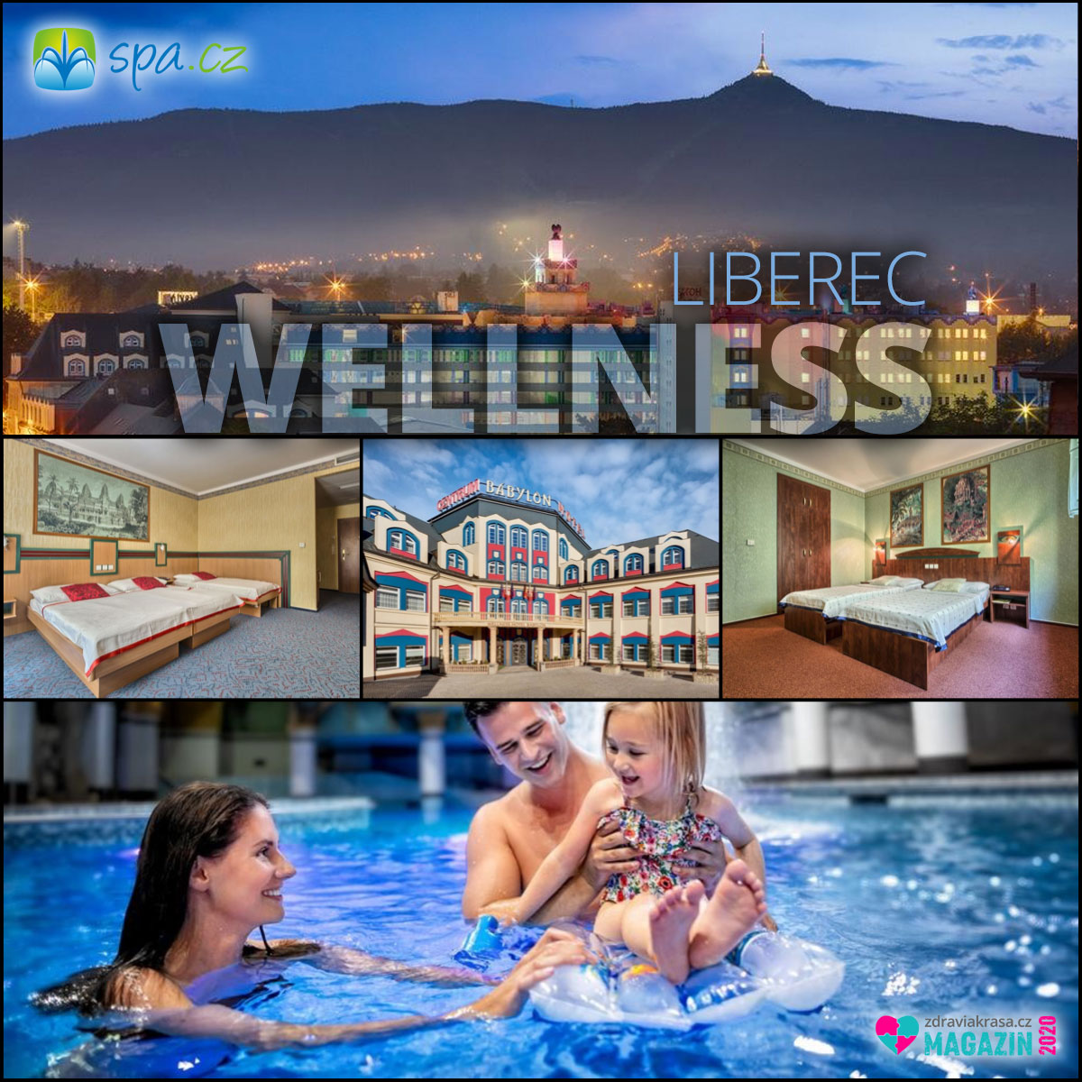Wellness pobyt v libereckém hotelu Babylon se hodí i pro rodiny s dětmi.