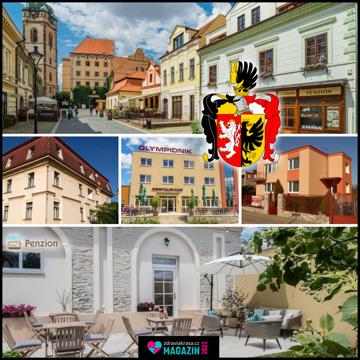 Mělník je kousek od Prahy, penziony jsou zde levnější a památek v něm najdete přehršle.