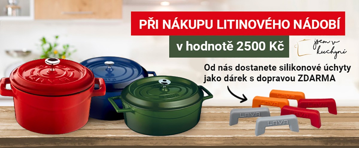 Litinový hrnec lze dát i do trouby.